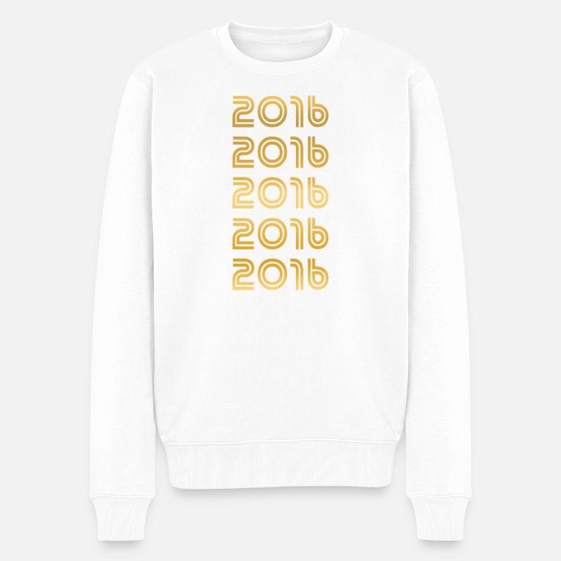 Gold 2016 - Männer Premium Bio Pullover - Weiß