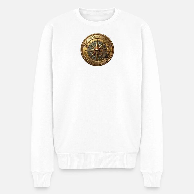 « Pièce de pirate ancienne ancienne »). - Pull Premium bio Homme - blanc