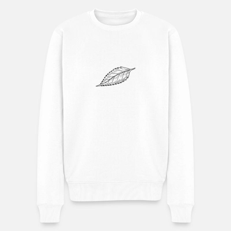 feuille - Pull Premium bio Homme - blanc