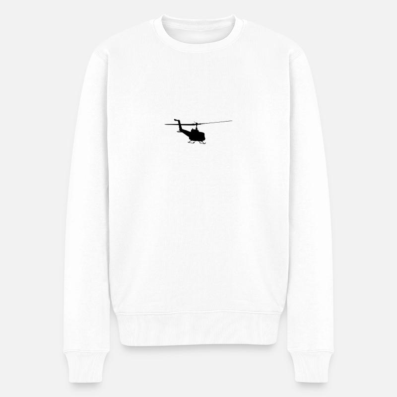 hélicoptère - Pull Premium bio Homme - blanc
