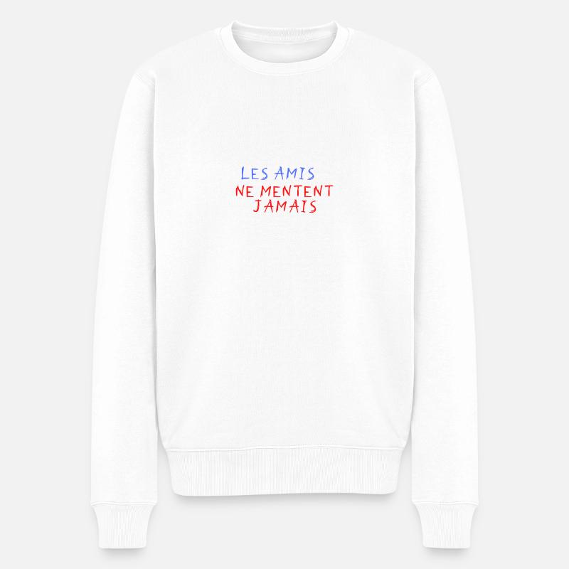 Les amis ne mentent jamais - Pull Premium bio Homme - blanc