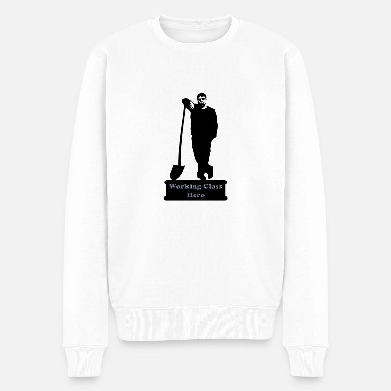 working_class_hero_3 - Pull Premium bio Homme - blanc