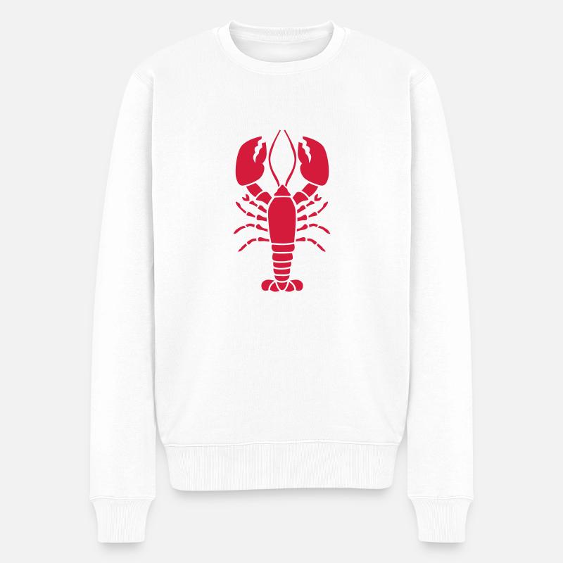 Hummer - Männer Premium Bio Pullover - Weiß