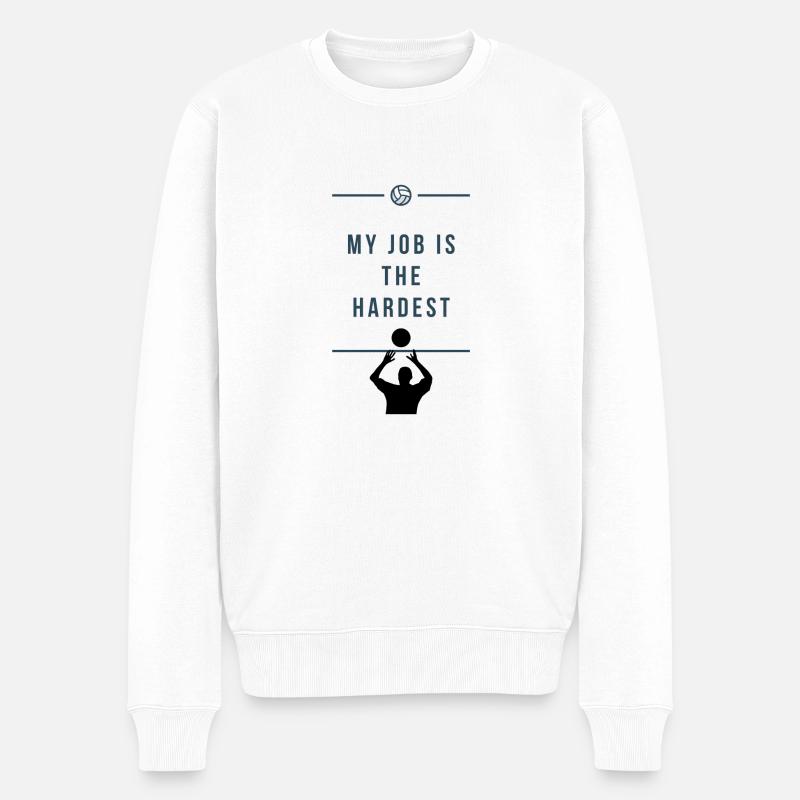 Volleyball Setter - Pull Premium bio Homme - blanc