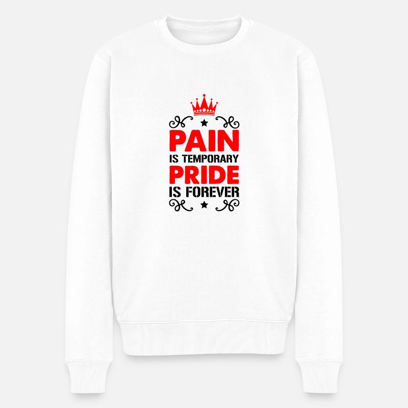 Fierté de la douleur - Pull Premium bio Homme - blanc