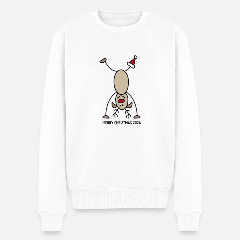 christmas 2024 - Männer Premium Bio Pullover - Weiß
