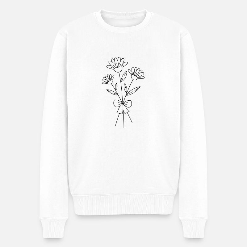 Bouquet - Pull Premium bio Homme - blanc