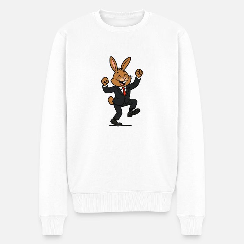 Danses de lapin - Pull Premium bio Homme - blanc