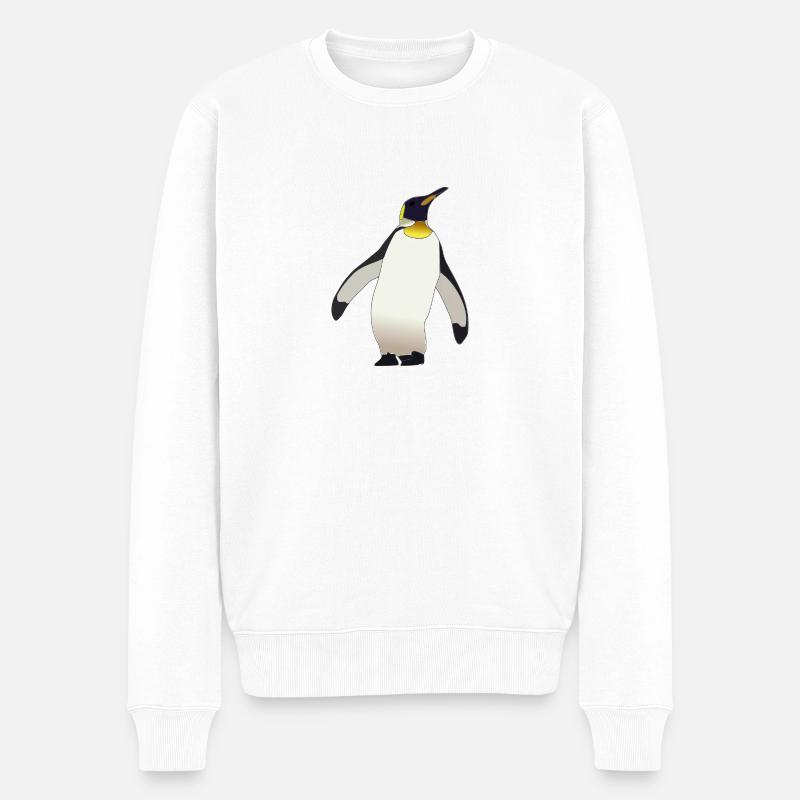 manchot - Pull Premium bio Homme - blanc