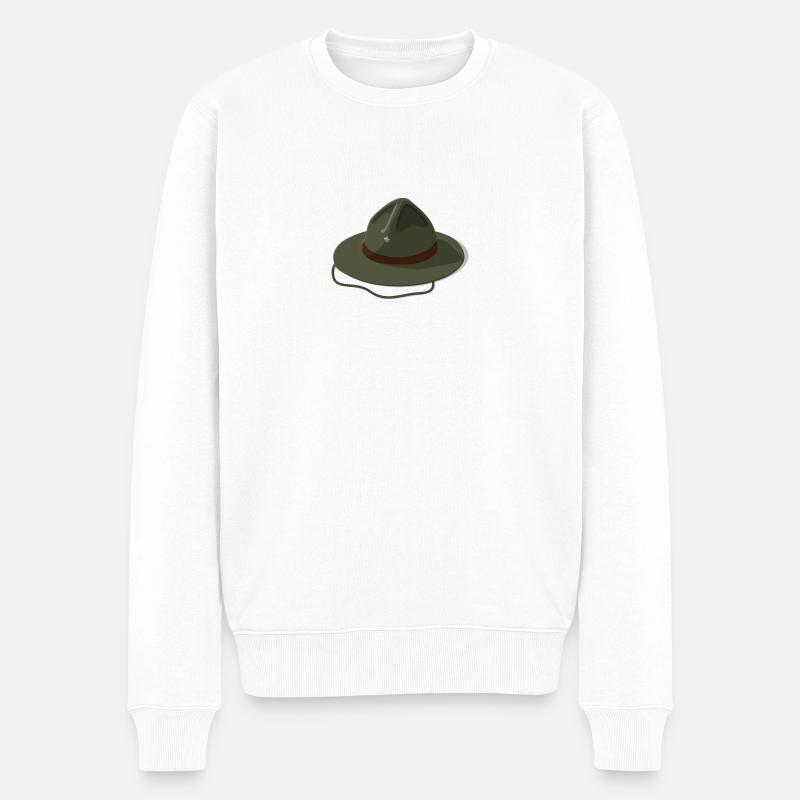 Scout Hut - Pull Premium bio Homme - blanc