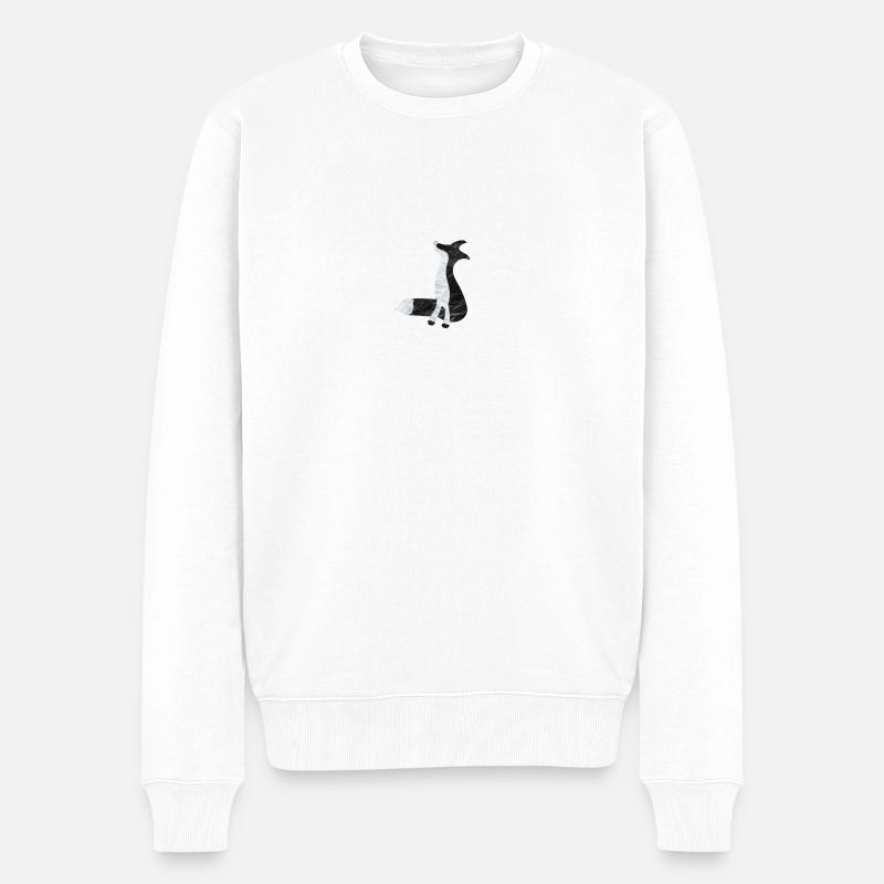renard - Pull Premium bio Homme - blanc