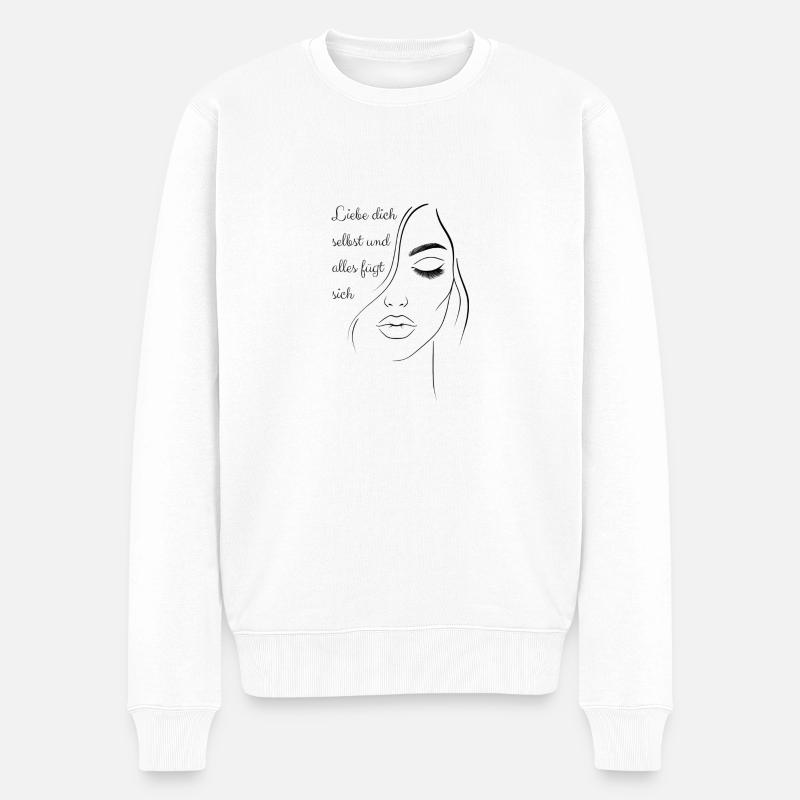 Aimez-vous et tout se met en place - Pull Premium bio Homme - blanc