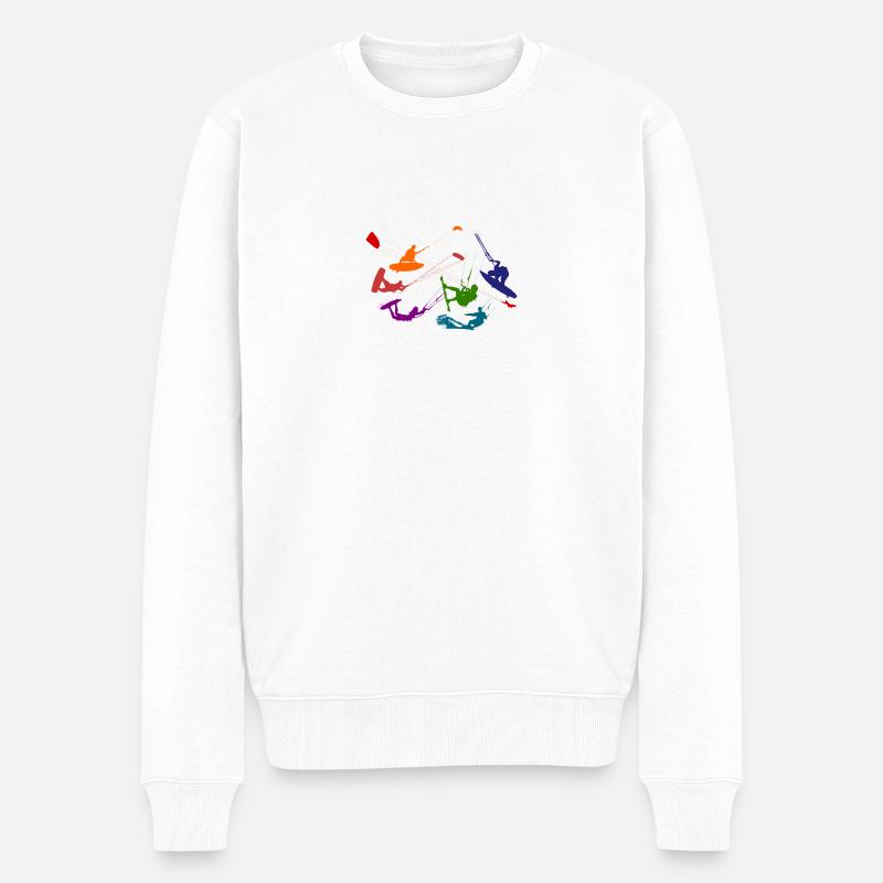 kitesurf - Pull Premium bio Homme - blanc