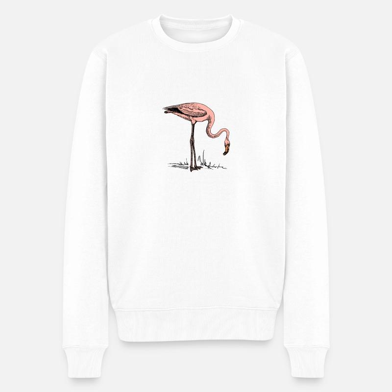 Flamingo Vintage - Pull Premium bio Homme - blanc