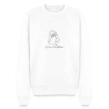 Wein-nachtsman - Männer Premium Bio Pullover - Weiß - Vorne - Thijin (182cm)