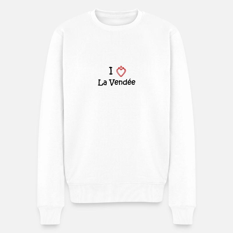 i love la vendee - Pull Premium bio Homme - blanc