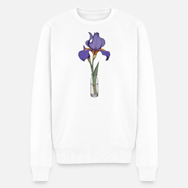 Iris - Pull Premium bio Homme - blanc