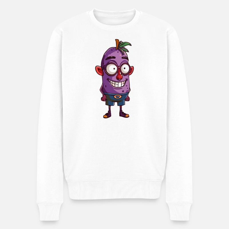 Obst - Männer Premium Bio Pullover - Weiß