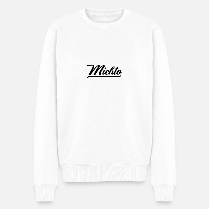 Michto - Männer Premium Bio Pullover - Weiß