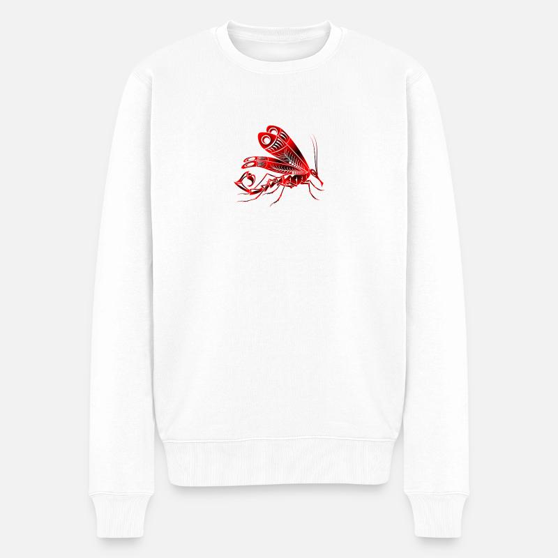 mosqui 16 - Männer Premium Bio Pullover - Weiß