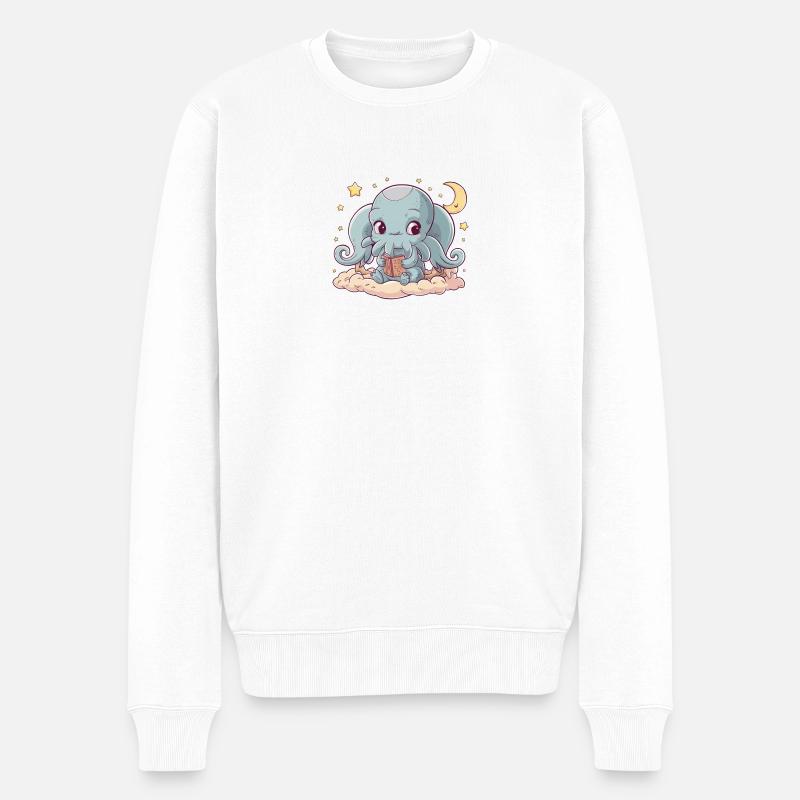Cute Dreamland Cthulhu - Männer Premium Bio Pullover - Weiß