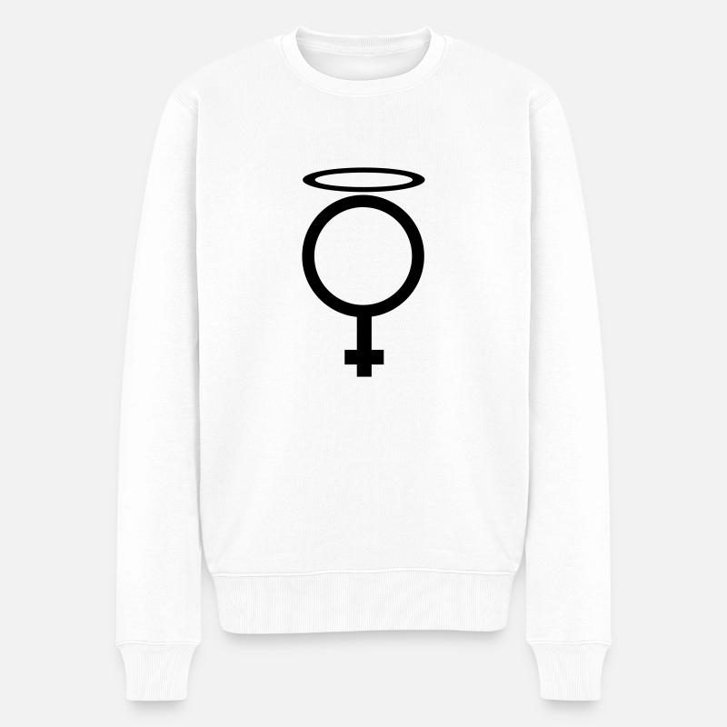 engelchen - Pull Premium bio Homme - blanc