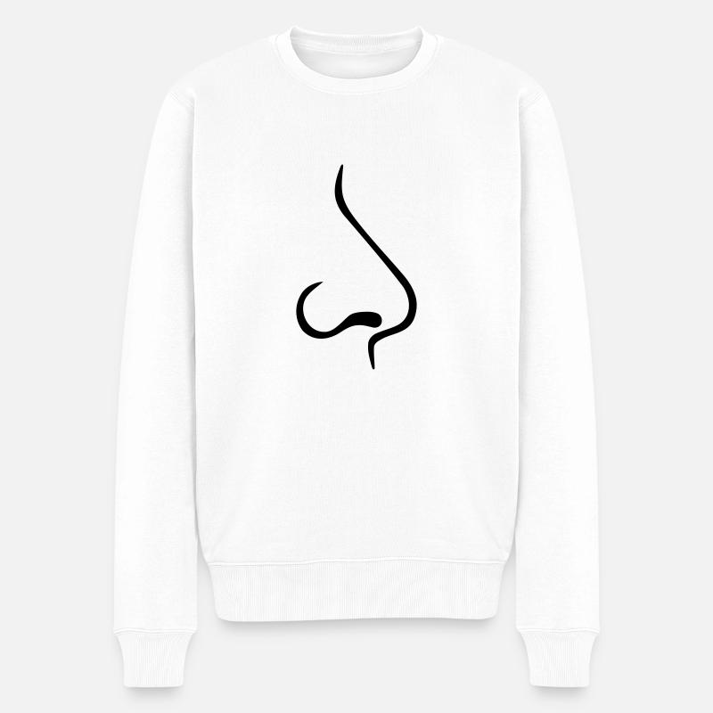 Nez - Pull Premium bio Homme - blanc