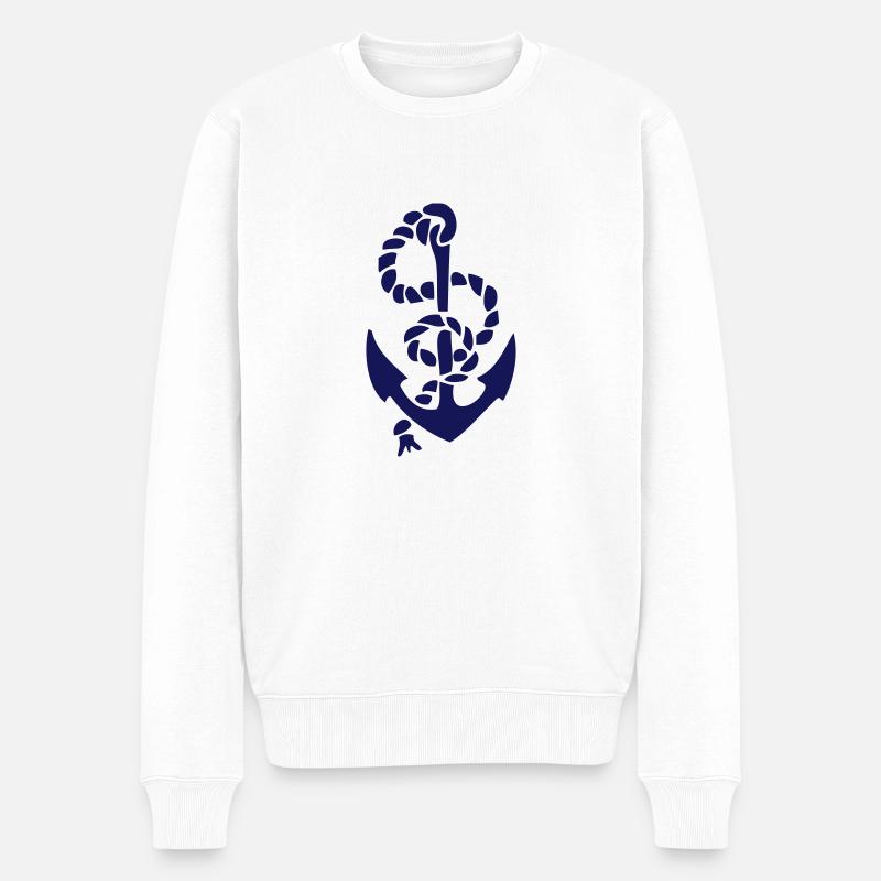 anker_02 - Pull Premium bio Homme - blanc