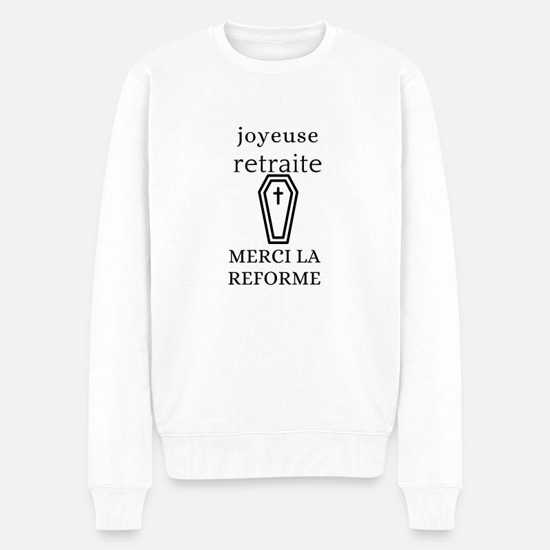 retraite REFORME - Pull Premium bio Homme - blanc