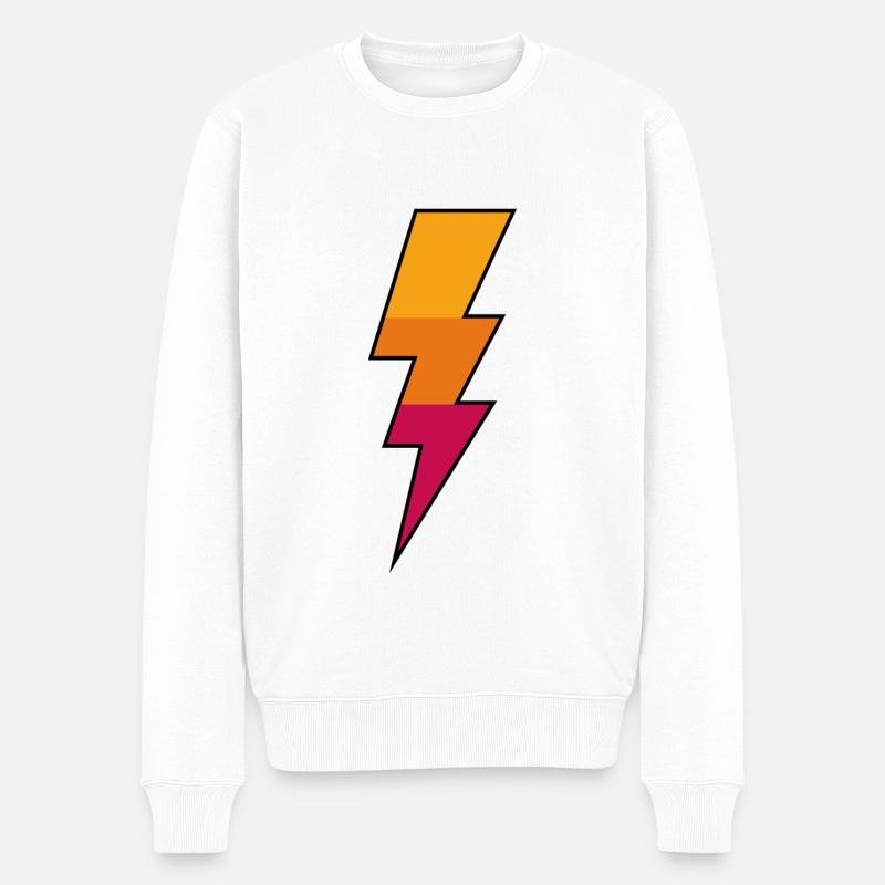 Éclair - Pull Premium bio Homme - blanc