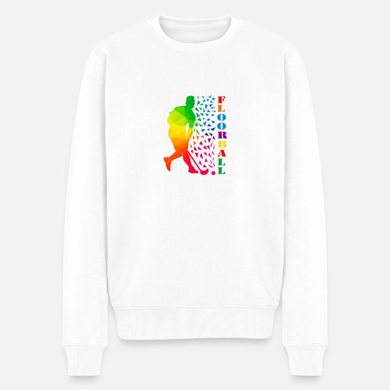 Floorball - Pull Premium bio Homme - blanc
