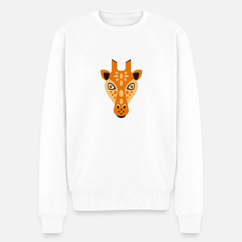 Wildtiere - Männer Premium Bio Pullover - Weiß
