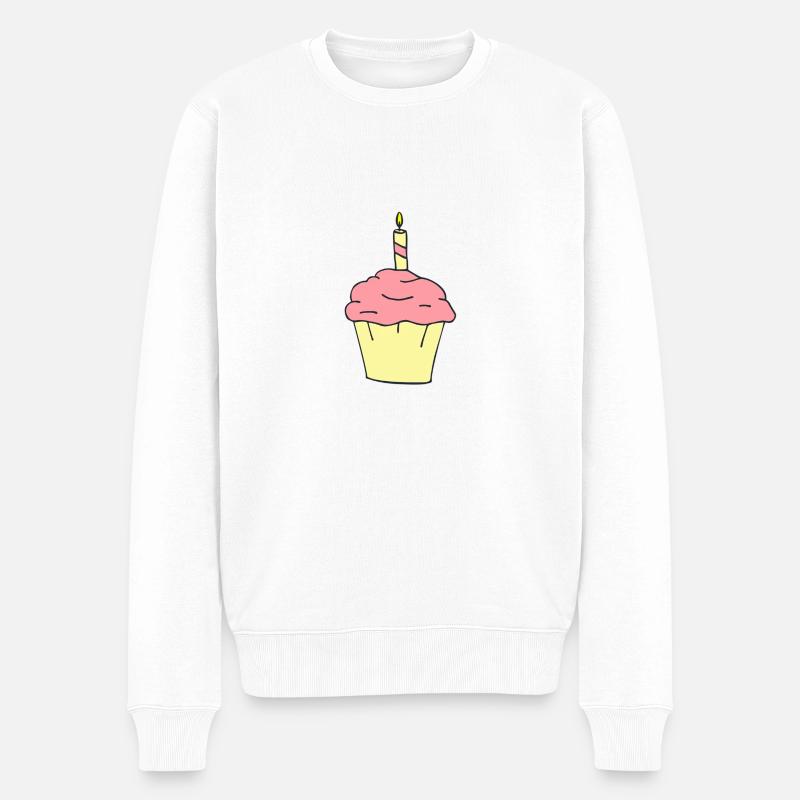 gâteau d'anniversaire - Pull Premium bio Homme - blanc