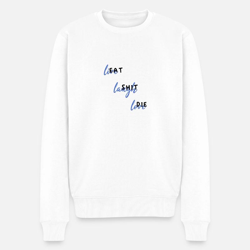 EatShitDie - Pull Premium bio Homme - blanc