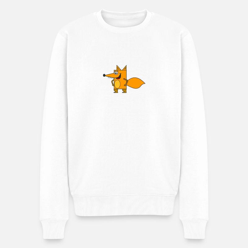 fuchs68 renard arctique - Pull Premium bio Homme - blanc