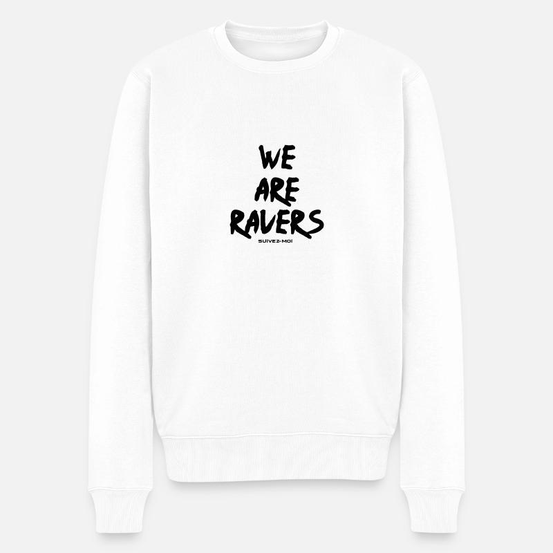 We are Ravers - Pull Premium bio Homme - blanc