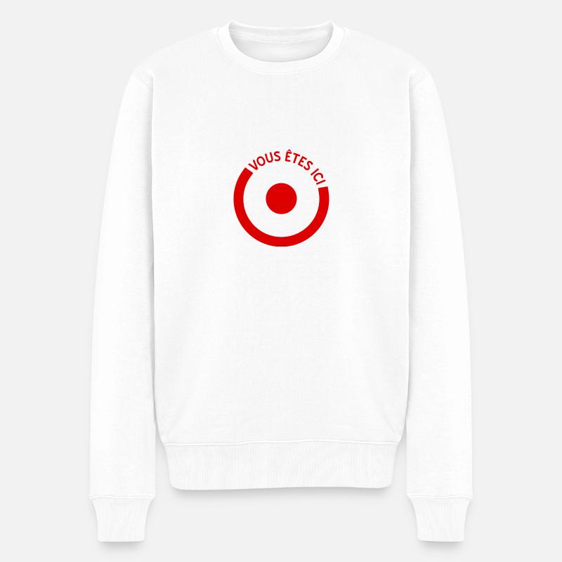 ici - Pull Premium bio Homme - blanc