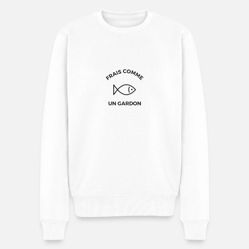 Frais comme un gardon - Pull Premium bio Homme - blanc
