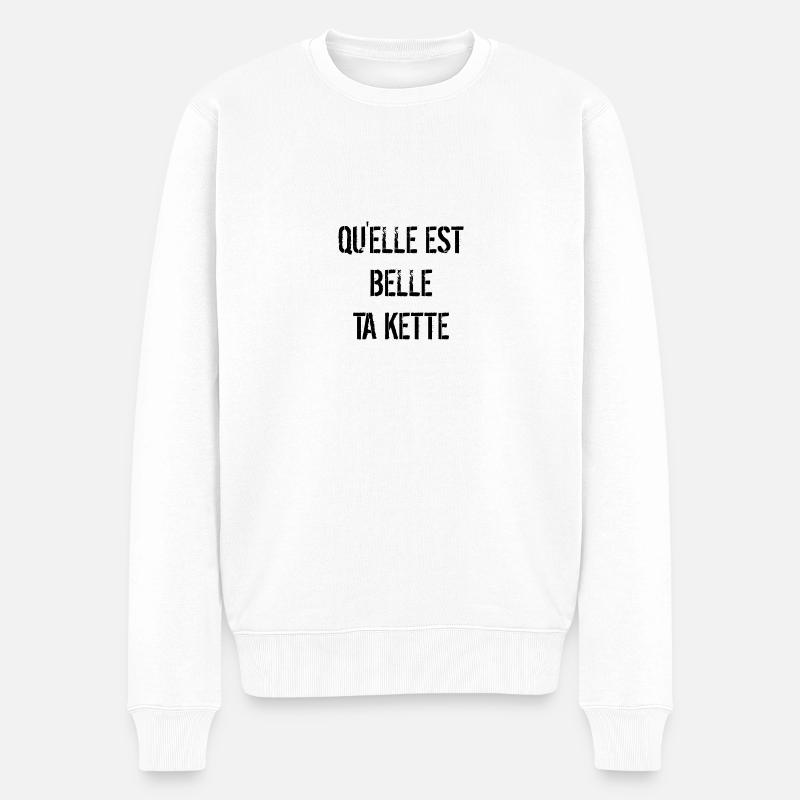 Ta kette - Pull Premium bio Homme - blanc