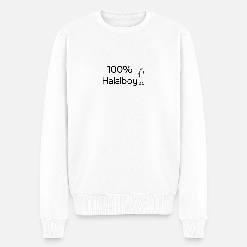 Halal boy - Männer Premium Bio Pullover - Weiß