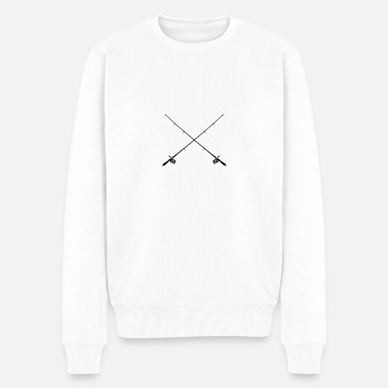 Anglo pêcheur à la ligne - Pull Premium bio Homme - blanc