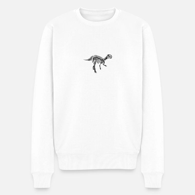 dino 122 - Pull Premium bio Homme - blanc