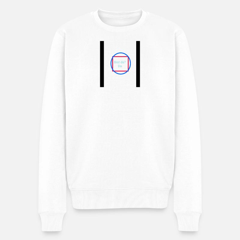 Geil - Männer Premium Bio Pullover - Weiß