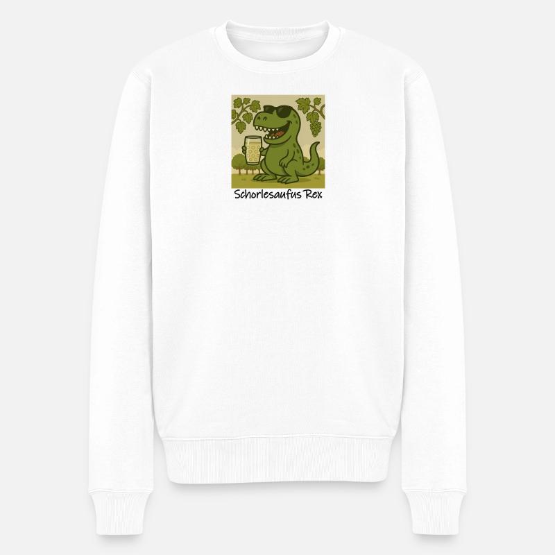 SchorleSaufusRex - Männer Premium Bio Pullover - Weiß