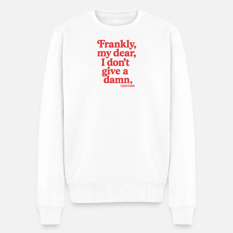 Giebel - Männer Premium Bio Pullover - Weiß