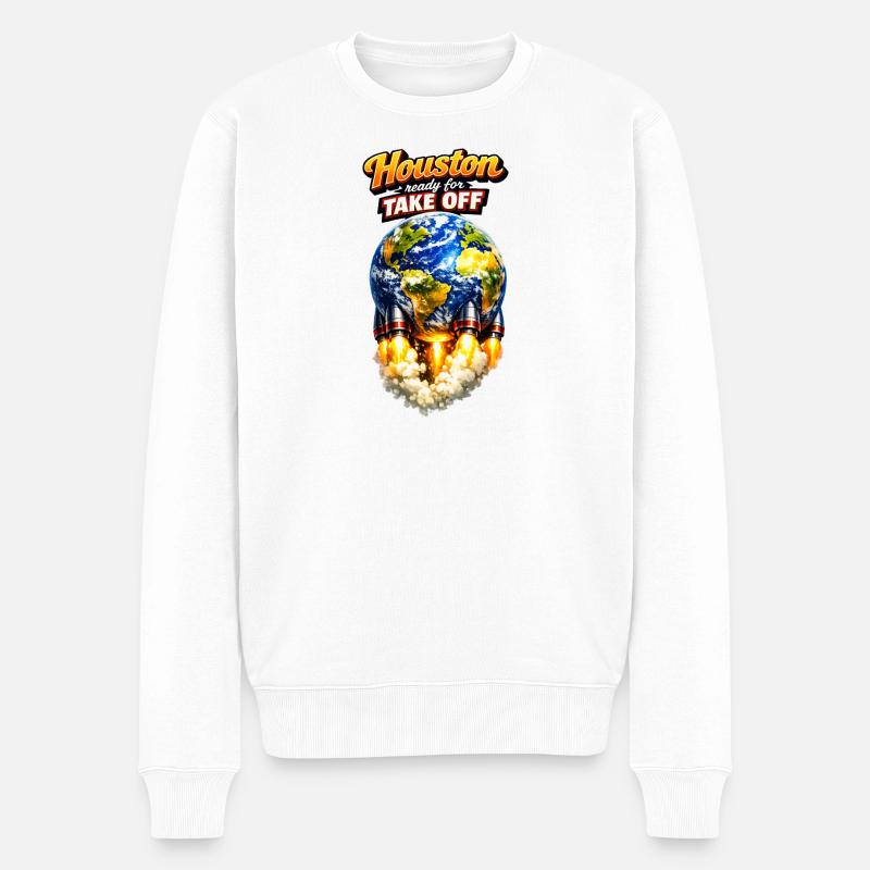 Houston-Start: World Missiles - Männer Premium Bio Pullover - Weiß