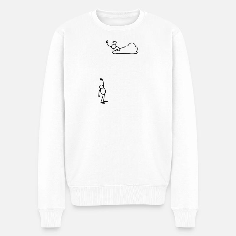 Humour - Pull Premium bio Homme - blanc