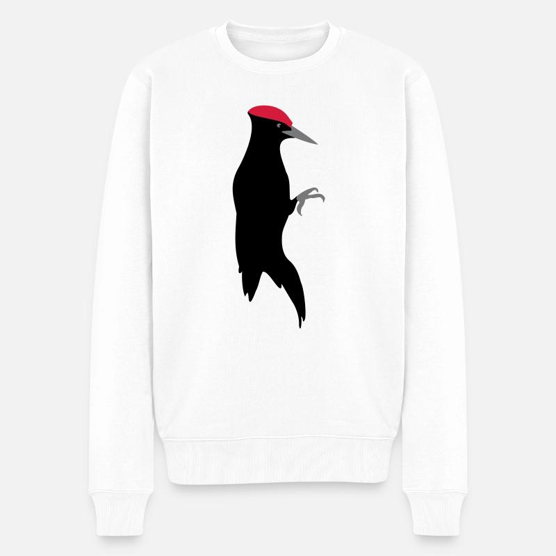 Pic noir - Pull Premium bio Homme - blanc