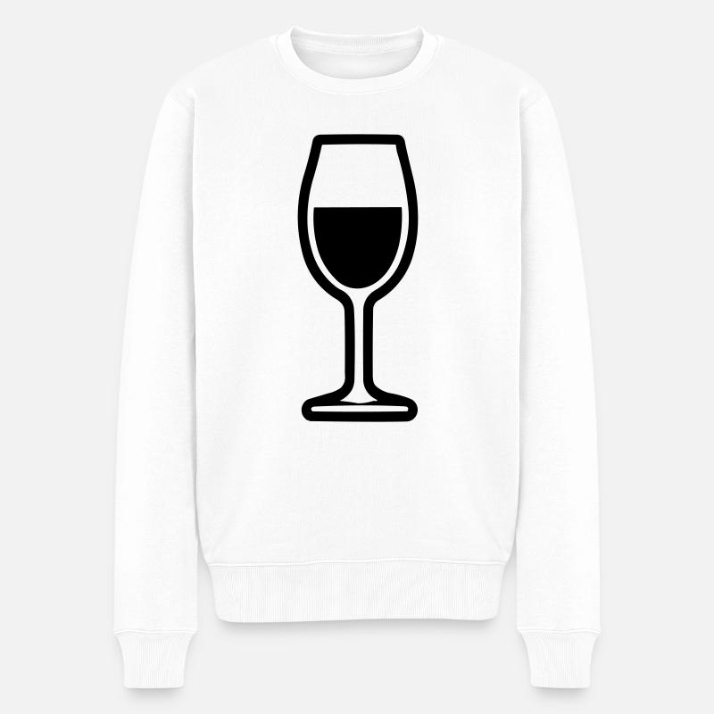 Simple boire verre - Pull Premium bio Homme - blanc
