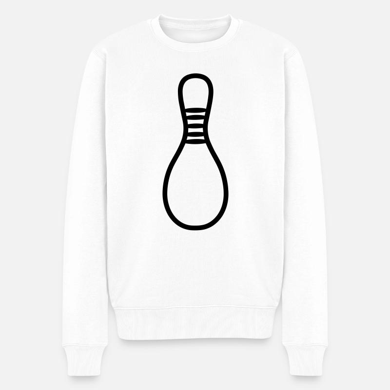 Quille de Bowling - Pull Premium bio Homme - blanc